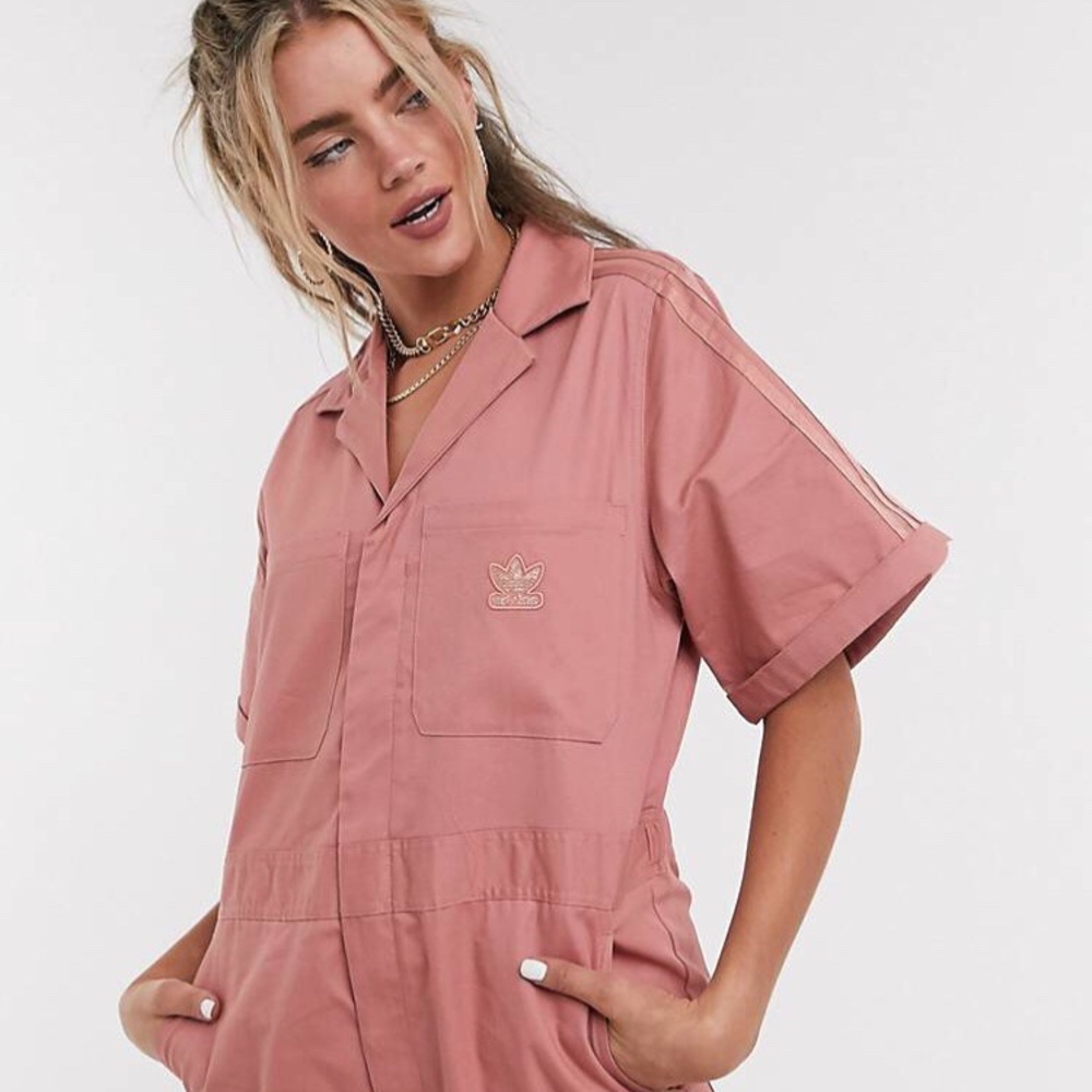 NWT Adidas Boiler Jumpsuit XS Pink